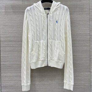 Ralph Lauren Knit Hooded Cardigan